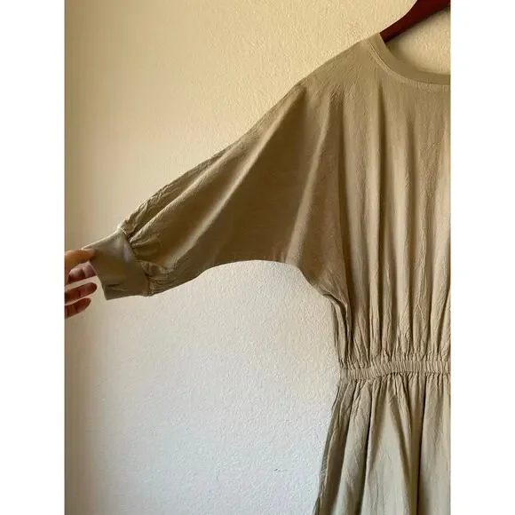 Vintage 80s boho western 100% pure cotton midi dress size small - Picture 2 of 6